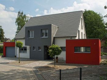 Modernes haus satteldach